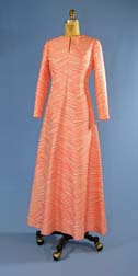 orange striped gown